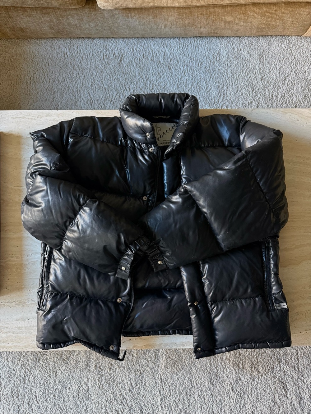 Moncler Black Puffer Jacket